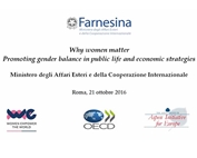 "Why women matter" - Convegno sulla promozione dell'equilibrio di genere